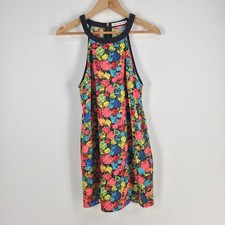 Candidate womens dress size S aus 8 mini multicolour floral sleeveless zip048794