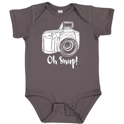 Inktastic Camera Oh Snap Baby Bodysuit Photographer Photography Selfie Funny