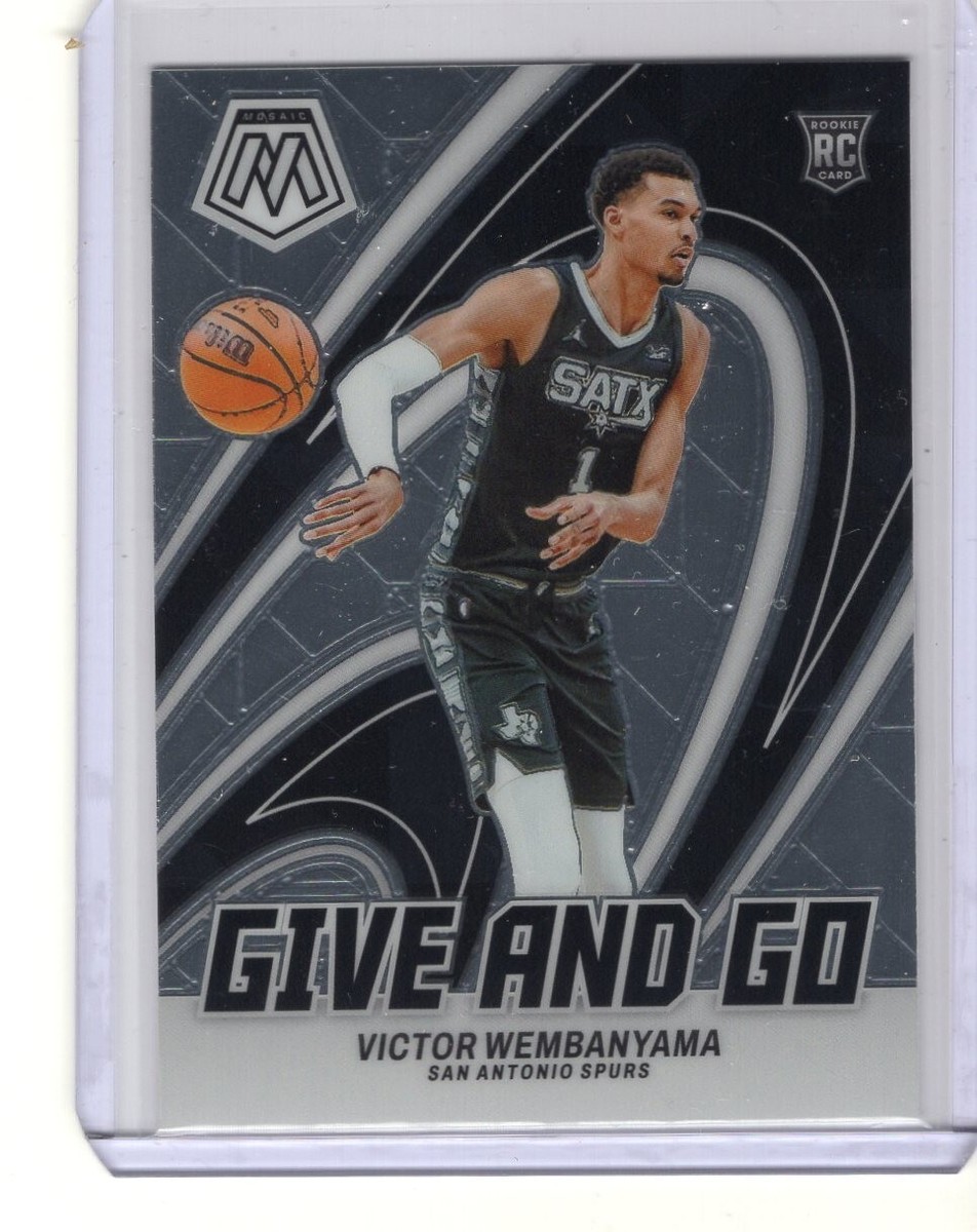 2023-24 Panini Mosaic Victor Wembanyama Give and Go Rookie RC