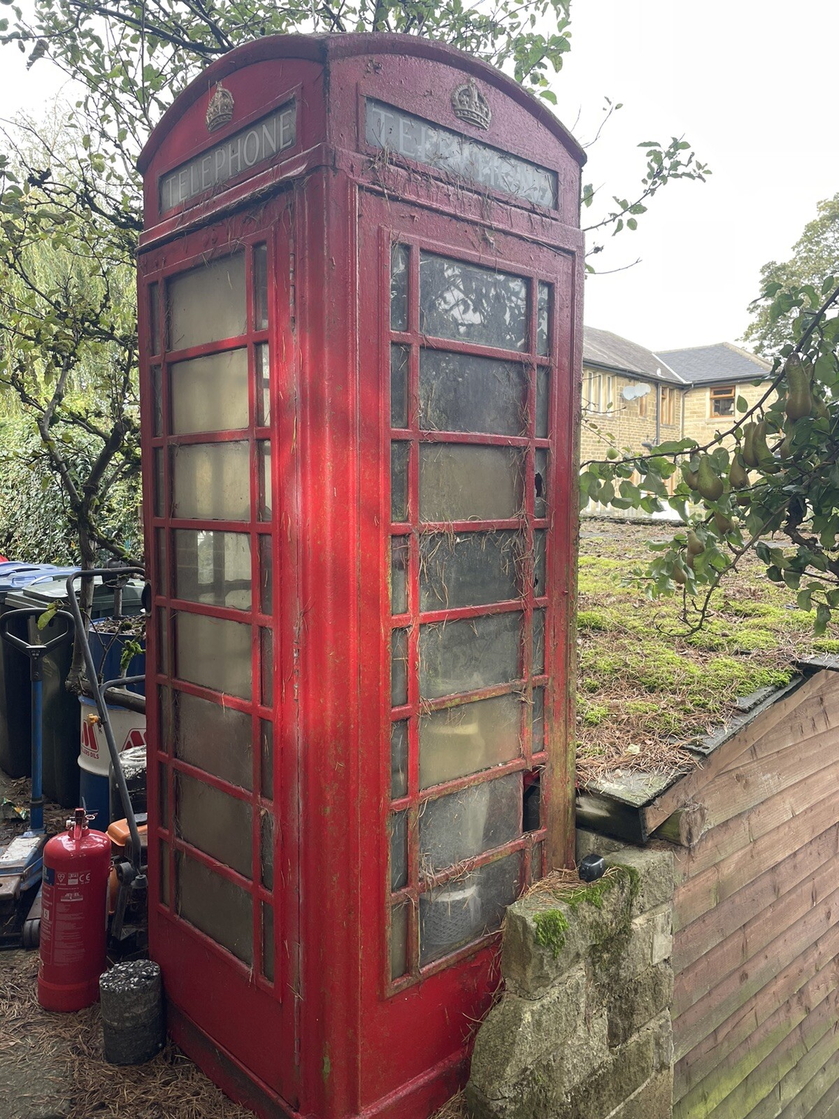old red telephone box eBay