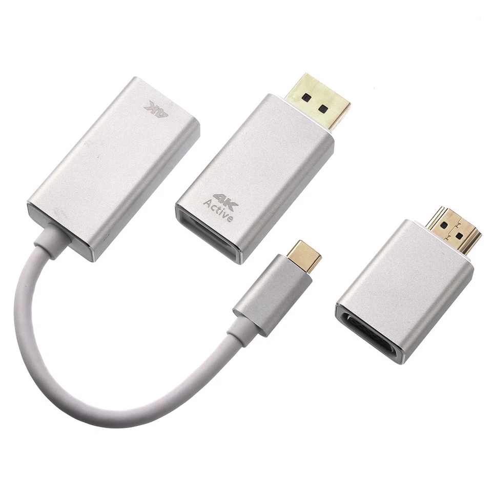 Convertidor adaptador USB3.1 tipo C a puerto de pantalla DP/HDMI/GA hembra para MacBook Foto 2 de 4