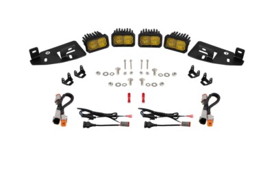 Diode Dynamics SSC2 LED (Yellow Sport) Fog Pocket Kit For 2019-2024 RAM 1500