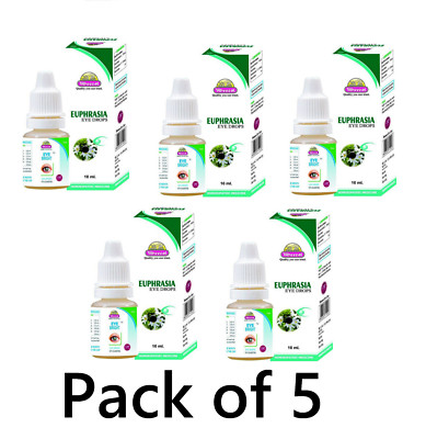5X Wheezal Euphrasia Eye Drops 10ml Each
