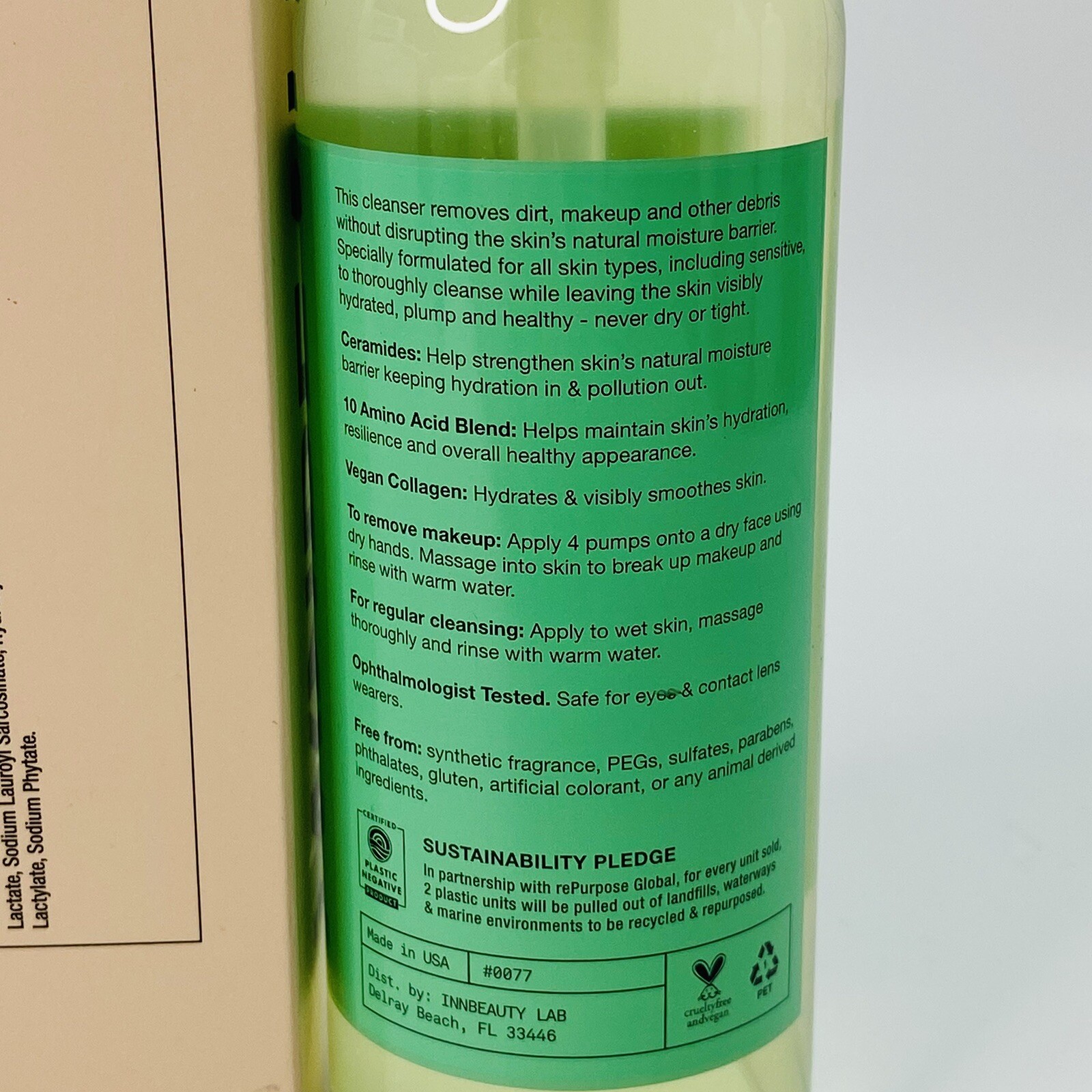 iNNBEAUTY Keep It Clean Hydrating Gel Cleanser Face Wash 6.7 Oz NEW MADE IN USA