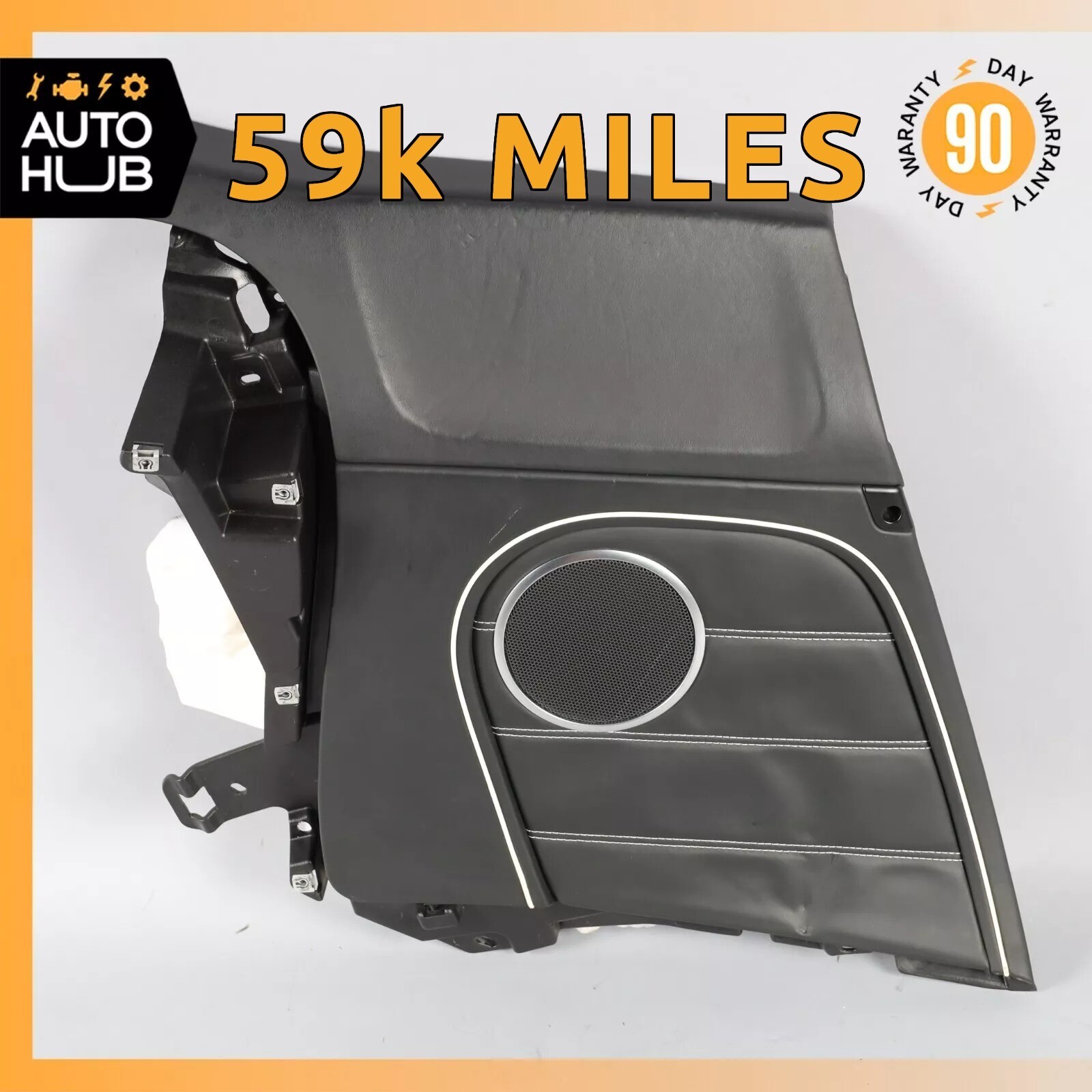 2011 Bentley Continental GTC Rear Right Side Interior Door Panel Black OEM 59k