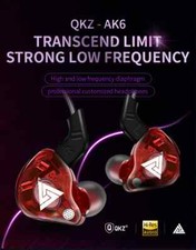 QKZ AK6 Headphones Earphone for Phone Xiaomi with Microphone for iPhone In...