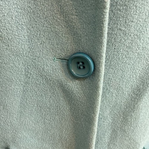 Larry Levine Merino Wool Turquoise Women’s Pea Coat Dress Jacket Size 16 XL Fall - Picture 4 of 9