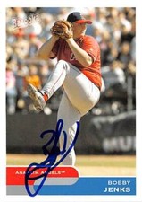 Bobby Jenks autographed baseball card (Anaheim Angels) 2004 Topps Bazooka #246