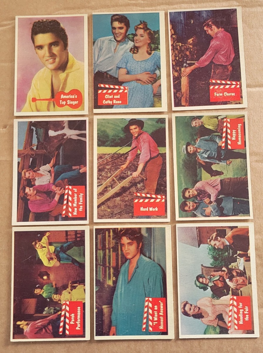 1956年 エルビス・プレスリー Elvis Toppsカード コンプリート! 1956 Topps Bubbles Elvis Presley Complete Set 66 Cards W