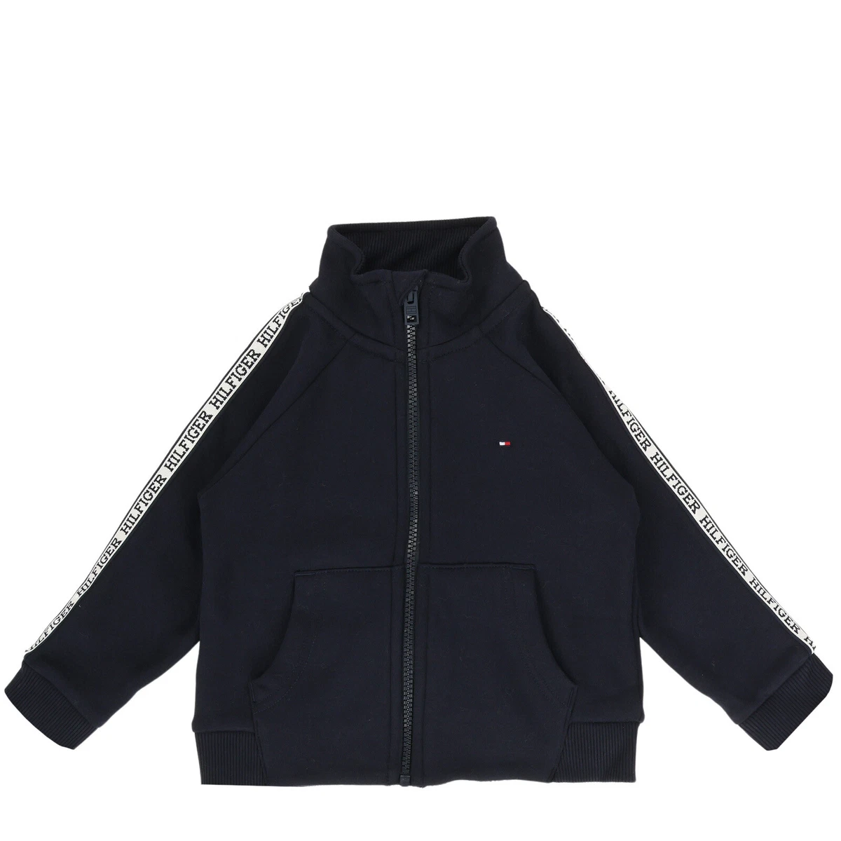 Tommy hilfiger tape sweatshirt black sale