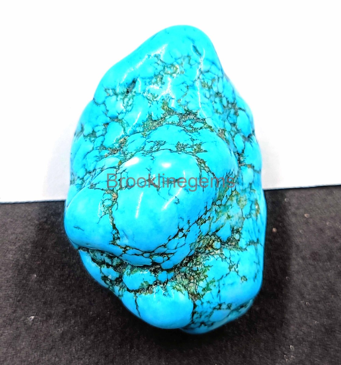 【希少】Turquoise Wave by AKROGLAM /MINERALS Natural Certified 146 Ct Arizona Sky-Blue Turquoise Rough Loose