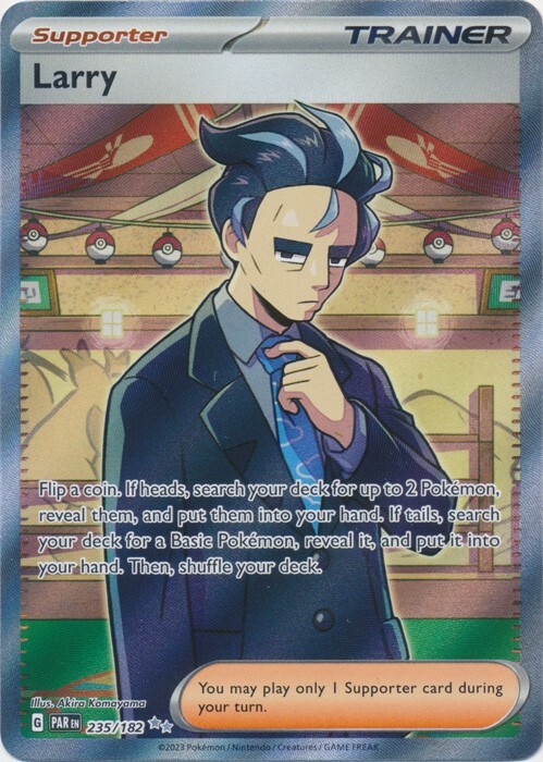 Larry -  235/182  Ultra Rare Paradox Rift Pokemon TCG
