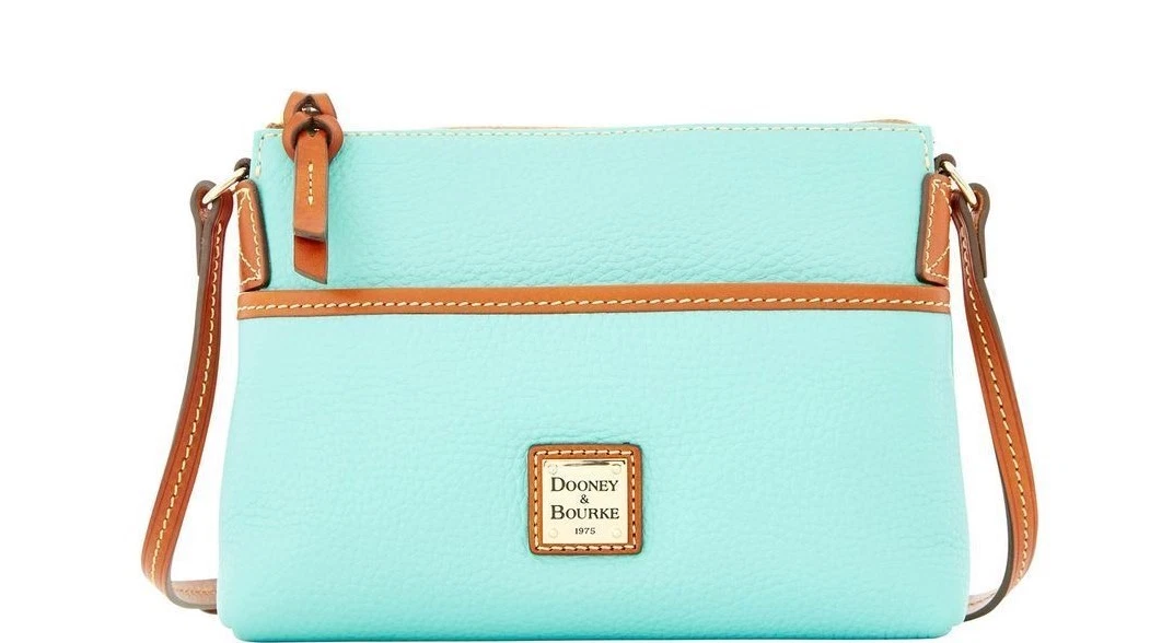 Dooney & bourke pebble grain ginger sales pouchette shoulder bag