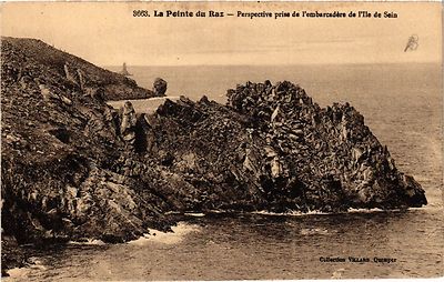 AK La Pointe du RAZ - Perspektive Einnahme der Anlegestelle der Insel (458050)