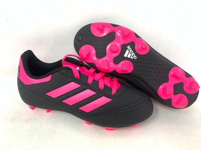 Adidas Pink Black Soccer Cleats Shoes Kids Size 12K Toddler Youth Girls Athletic | eBay