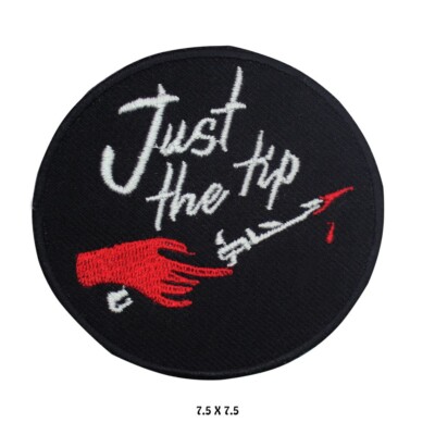 JUST THE TIP Aufnäher Bügelbild Patch Aufnäher bestickt Patch