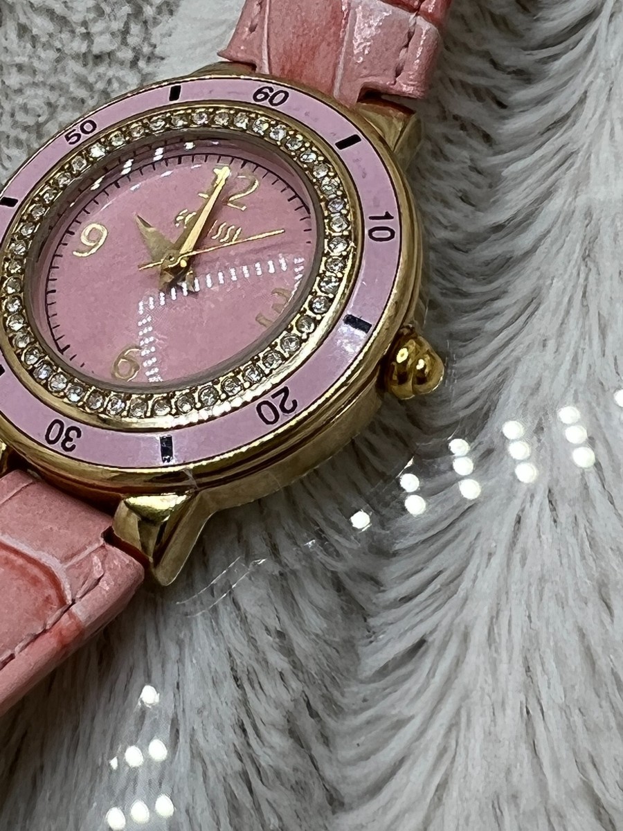 Ecclissi Pink Leather Womens Watch Compass Dial Bling  display picture 1