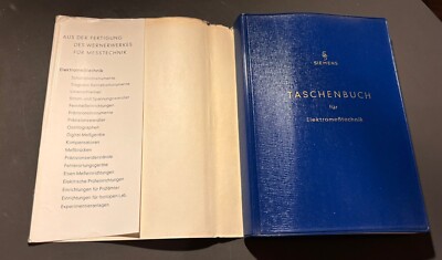 Taschenbuch mit Elektromeßtechnik  / Siemens Messtechnik  / Strom / Zustand Gut