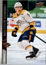 2020-21 Upper Deck Extended Series #575 Matthew Benning