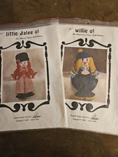 Vintage Alice's Dolls Patterns Uptown Clown  Downtown Clown 1980  READ