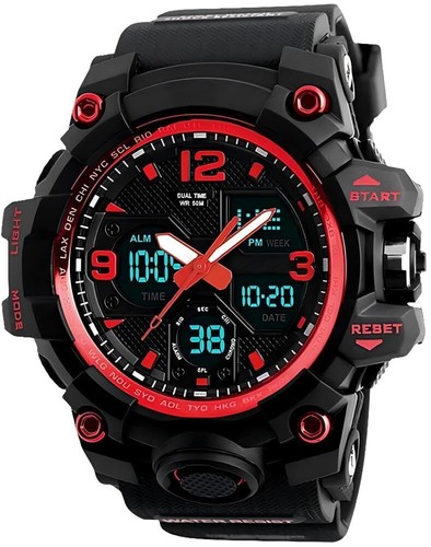 LYMFHCH Men's Analog Sports Watch LED Military Digital Watch Electronic Stopw... - Picture 2 of 9