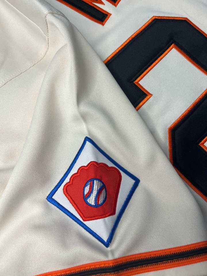 Camiseta deportiva Willie Mays 1951 San Francisco Giants 75th Cooperstown marfil para hombre grande” Foto 4 de 4