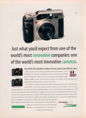Fujifilm - GA645 Camera - Original Magazine Ad - 1998 | eBay