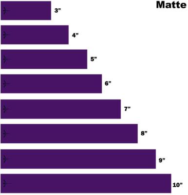 White Water Archery Laminated Purple Spray Paint Fade Arrow Wraps - 15 Piece Pack, Choose Your Size