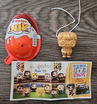 Goldener Harry Potter kinder joy 2024 FEHLPRÄGUNG Goldener SCHNATZ Funko POP