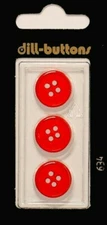 Dill Buttons ~ (0634) - 5/8" - 3 ct