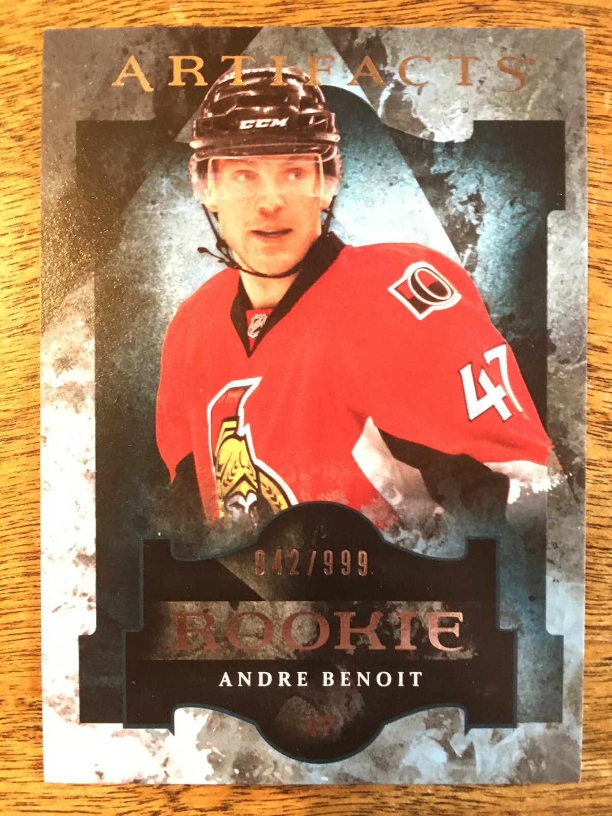 2011-12 UD Artifacts - ANDRE BENOIT #184 Ottawa Senators Rookie RC /999