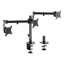 VonHaus Triple Monitor Stand for 17-27" Screens, Three Screen Monitor Mount