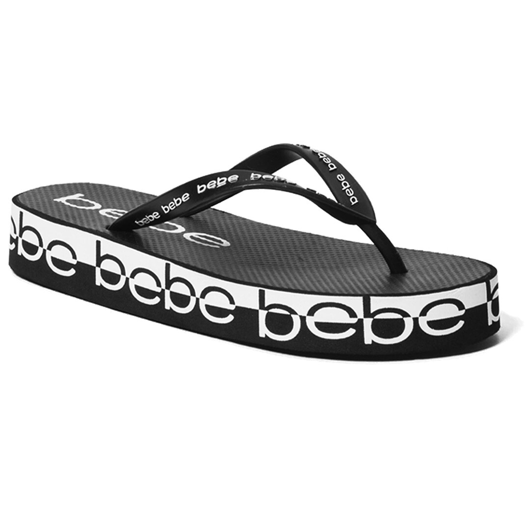 Bebe Little Girl Wedge Flip Flops Bebe Girls 11-4 Wedge Flip Flop