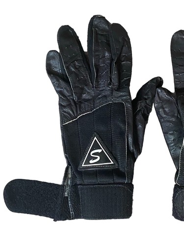 Vintage Saranac Handschuhe Herren klein Fallschirmspringen Schlag Sporthandschuhe Lammfell - Bild 8 von 16