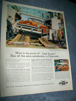 1954 Chevrolet Chevy Bel Air Sport Coupe large-mag car ad- coming off the boat