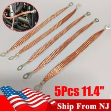  5 PCS Automotive Engine Grounding Strap Copper Braided Engine grounding Kit