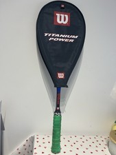 Wilson Titanium Power Squash Racket with Case Excellent Condition