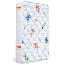 Premium Crib  Toddler Mattress, 100 Knitted Fabric, Premium Fleece Surface