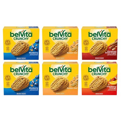 belVita Breakfast Biscuits Variety Pack, 4 Flavors, 6 Boxes of 5 Packs (30... 