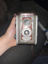 Old Vtg Kodak Duaflex IV Camera Kodet Lens Box Camera UNTESTED FOR PARTS USA