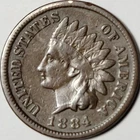 1884  Indian Head Cent - ** VG+ ** Could grade higher!!