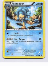 SIMIPOUR 34/114 UNCOMMON BLACK & WHITE POKEMON LP
