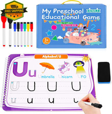 Preschool Handwriting Practice Workbook Kids 3-5 Tracing Alphabet Numbers
