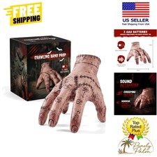 Halloween Animatronic Crawling Zombie Hand - Sound-Activated Creepy Motion ...