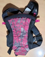 Evenflo Snugli Baby Carrier for Infants 7-26 lb Pink Frill Vented 1 Hand Buckles