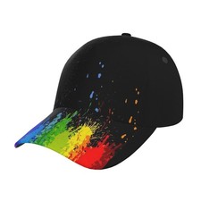 LGBT Gay Pride Rainbow Hat Men Women Baseball Cap Adjustable LGBT Trucker Hat...