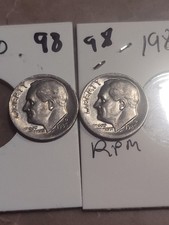 Lot Of Two 1985 D Roosevelt Dime  DDO/RPM/BROAD STRUCK/FULL BANDS