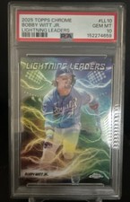 2025 Topps Chrome - Lightning Leaders Bobby Witt Jr. #LL-10 PSA 10 Gem Mint