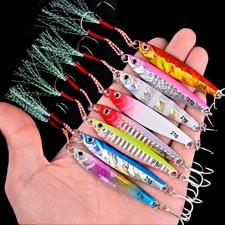3/5/8pcs Metal Jig Fishing Lure Set Sea Shore Casting Jigging Lures Jigs Spoon