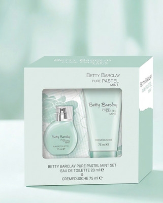 Betty Barclay pure pastel mint set Eau de Toilette Natural Spray 20ml+ DS 75 ml